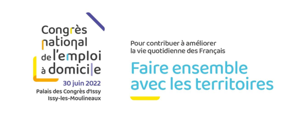 logo du congrès national de l'emploi à domicile qui se déroulait le 30 juin au Palais des congrès d'issy-les-Moulineaux